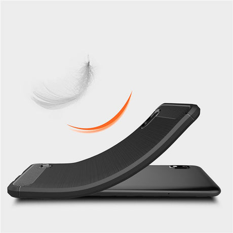 Husa de protectie Techsuit Carbon Silicone compatibil cu Samsung Galaxy A10 / M10, Negru
