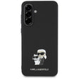 Husa de protectie Karl Lagerfeld Saffiano (KLHCSA36PSAKCMPK) compatibil cu Samsung Galaxy A36 5G, Karl&Choupette Metal Pin