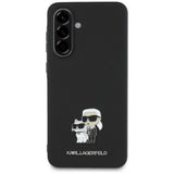 Husa de protectie Karl Lagerfeld Saffiano (KLHCSA36PSAKCMPK) compatibil cu Samsung Galaxy A36 5G, Karl&Choupette Metal Pin