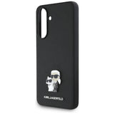 Husa de protectie Karl Lagerfeld Saffiano (KLHCSA36PSAKCMPK) compatibil cu Samsung Galaxy A36 5G, Karl&Choupette Metal Pin