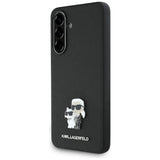 Husa de protectie Karl Lagerfeld Saffiano (KLHCSA36PSAKCMPK) compatibil cu Samsung Galaxy A36 5G, Karl&Choupette Metal Pin