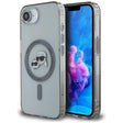 Husa de protectie Karl Lagerfeld IML MagSafe (KLHMPSE4HLSKCK) compatibil cu iPhone 16e / iPhone 17e, Metal Karl&Choupette Head