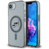 Husa de protectie Karl Lagerfeld IML MagSafe (KLHMPSE4HLSKCK) compatibil cu iPhone 16e / iPhone 17e, Metal Karl&Choupette Head