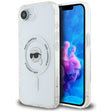 Husa de protectie Karl Lagerfeld IML MagSafe (KLHMPSE4HLSKIH) compatibil cu iPhone 16e / iPhone 17e - White Karl`s Head