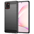 Husa de protectie Techsuit Carbon Silicone compatibil cu Samsung Galaxy Note 10 Lite, Negru