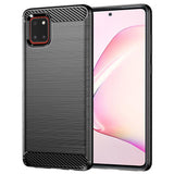 Husa de protectie Techsuit Carbon Silicone compatibil cu Samsung Galaxy Note 10 Lite, Negru