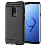 Husa de protectie Techsuit Carbon Silicone compatibil cu Samsung Galaxy S9 Plus, Negru