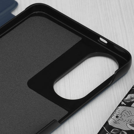 Husa de protectie Techsuit eFold Series compatibil cu Samsung Galaxy S25 Edge, Albastru Inchis