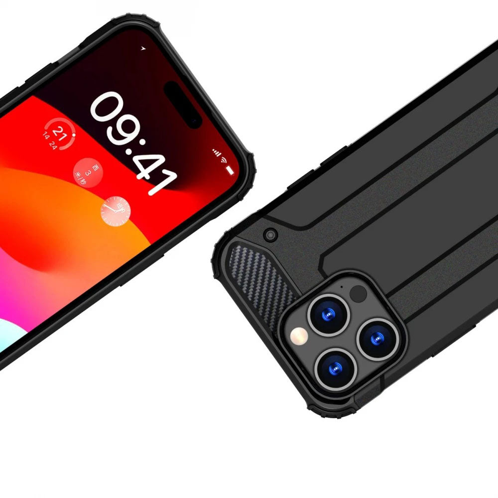 Husa de protectie Techsuit Hybrid Armor compatibil cu Xiaomi Redmi Note 14 5G, Negru