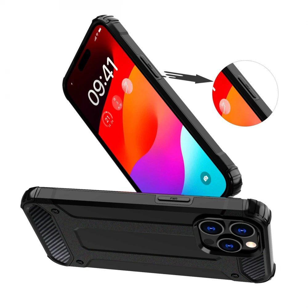 Husa de protectie Techsuit Hybrid Armor compatibil cu Xiaomi Redmi Note 14 5G, Negru