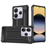 Husa de protectie Techsuit Hybrid Armor compatibil cu Xiaomi Redmi Note 14 5G, Negru