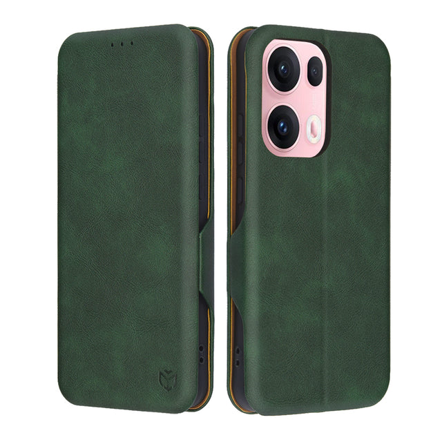 Husa de protectie Techsuit Safe Wallet Plus compatibil cu Oppo Reno13 Pro, Verde