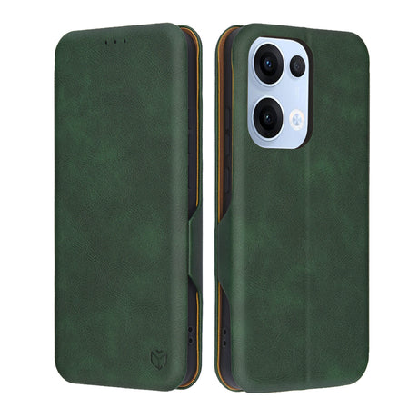 Husa de protectie Techsuit Safe Wallet Plus compatibil cu Oppo Reno13, Verde