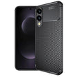 Husa de protectie Techsuit CarbonFiber compatibil cu Samsung Galaxy S25 Edge, Negru