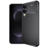 Husa de protectie Techsuit CarbonFiber compatibil cu Samsung Galaxy S25 Edge, Negru