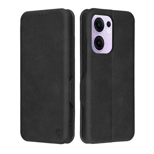 Husa de protectie Techsuit Safe Wallet Plus compatibil cu Oppo Reno13 F 4G / Reno13 F 5G / Reno13 FS 5G, Negru