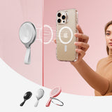 Suport ESR Suction Phone HaloLock (2K6500201), Hands-Free Mirror Phone Stand, Magnetic, 360° Rotation Ring, Alb