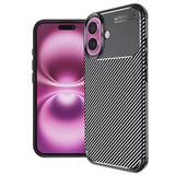 Husa de protectie Techsuit CarbonFiber compatibil cu iPhone 16 Plus, Negru