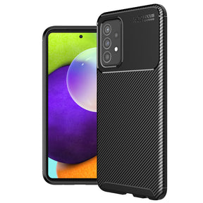 Husa de protectie Techsuit CarbonFiber compatibil cu Samsung Galaxy A52 4G / A52 5G / A52s 5G, Negru