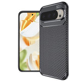 Husa de protectie Techsuit CarbonFiber compatibil cu Google Pixel 9 Pro, Negru