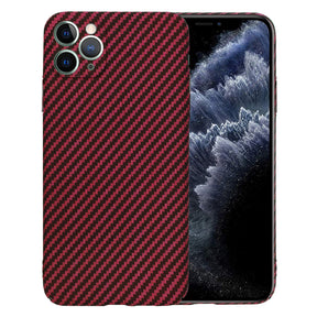 Husa de protectie Techsuit Carbonite FiberShell compatibil cu iPhone 11 Pro Max, Rosu