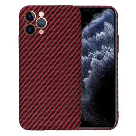 Husa de protectie Techsuit Carbonite FiberShell compatibil cu iPhone 11 Pro, Rosu