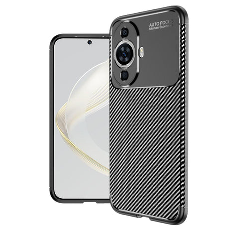Husa de protectie Techsuit CarbonFiber compatibil cu Huawei nova 11 / nova 12s, Negru