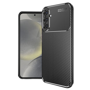 Husa de protectie Techsuit CarbonFiber compatibil cu Samsung Galaxy S24, Negru