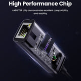 Ugreen CM199 USB-C - RJ45 adapter, szürke