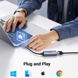 Ugreen CM199 USB-C - RJ45 adapter, szürke