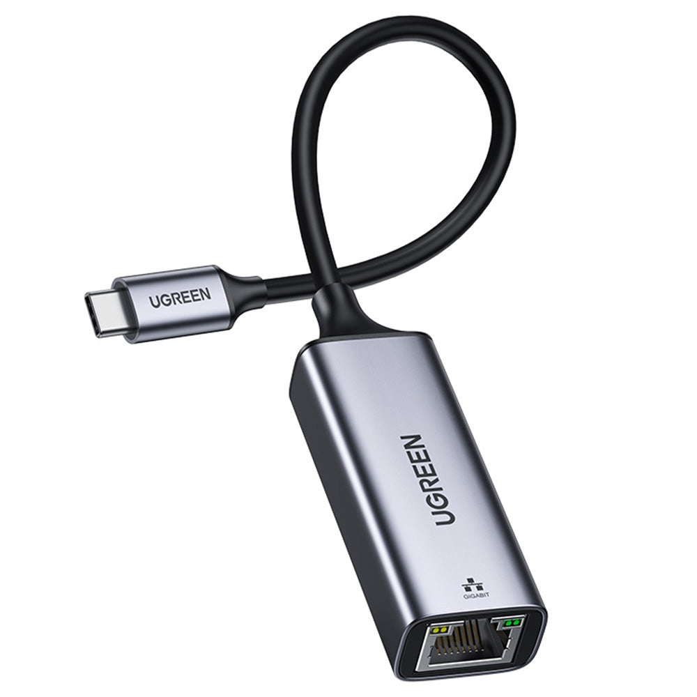 Ugreen CM199 USB-C - RJ45 adapter, szürke