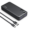 Baterie externa Ugreen PB312 (25683), Fast Charging, Digital Display, 20000mAh, 2x USB, 2x Type-C, PD3.0, 5V/3A, Negru