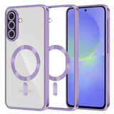 Husa de protectie Techsuit Luxury Crystal MagSafe compatibil cu Samsung Galaxy A36 5G / A56 5G, Mov Deschis