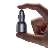 Incarcator Ugreen Car 3in1 EC703 (35024), Fast Charging, USB, 2x Type-C, USB, 75W, 3A, PD3.0, QC 3.0, Negru