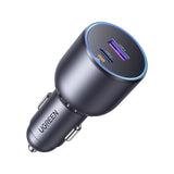 Incarcator Ugreen Car EC701 (35023), Fast Charging, Type-C, USB, 63W, 3A, PD3.0, QC 3.0, Negru