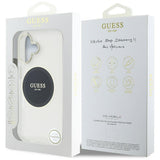Husa de protectie Guess IML Metal Colored Circle MagSafe (GUHMP16SHTDRCEDK) compatibil cu iPhone 16, Negru