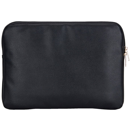 Geanta Guess Computer Sleeve Grained Triangle Logo (GUCS14ZPGTSPSK), for Laptop, Tablet 14", Zipper, Pocket, Eco-Leather, Negru