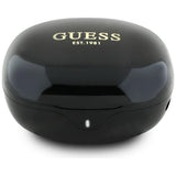 Casti Guess Flat Classic Logo Electroplated (GUTWST7FCEEK), Bluetooth 5.4, TWS, Microphone, 300mAh, Negru
