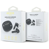 Casti Guess Flat Classic Logo Electroplated (GUTWST7FCEEK), Bluetooth 5.4, TWS, Microphone, 300mAh, Negru