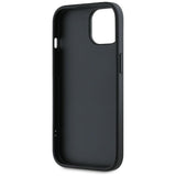 Husa de protectie Karl Lagerfeld Saffiano Athleisure Stripes Cord (KLHCP15SPAMSCNSR) compatibil cu iPhone 15, Rosu