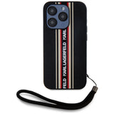 Husa de protectie Karl Lagerfeld Saffiano Athleisure Stripes Cord (KLHCP15XPAMSCNSR) compatibil cu iPhone 15 Pro Max, Rosu