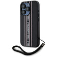 Husa de protectie Karl Lagerfeld Saffiano Athleisure Stripes Cord (KLHCP15XPAMSCNSP) compatibil cu iPhone 15 Pro Max, Roz