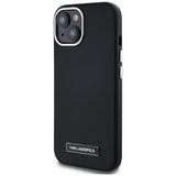 Husa de protectie Karl Lagerfeld Leather MagSafe (KLHMP15SPGMSRPK) compatibil cu iPhone 15, FW Metal Plate