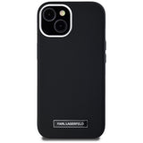 Husa de protectie Karl Lagerfeld Leather MagSafe (KLHMP15SPGMSRPK) compatibil cu iPhone 15, FW Metal Plate