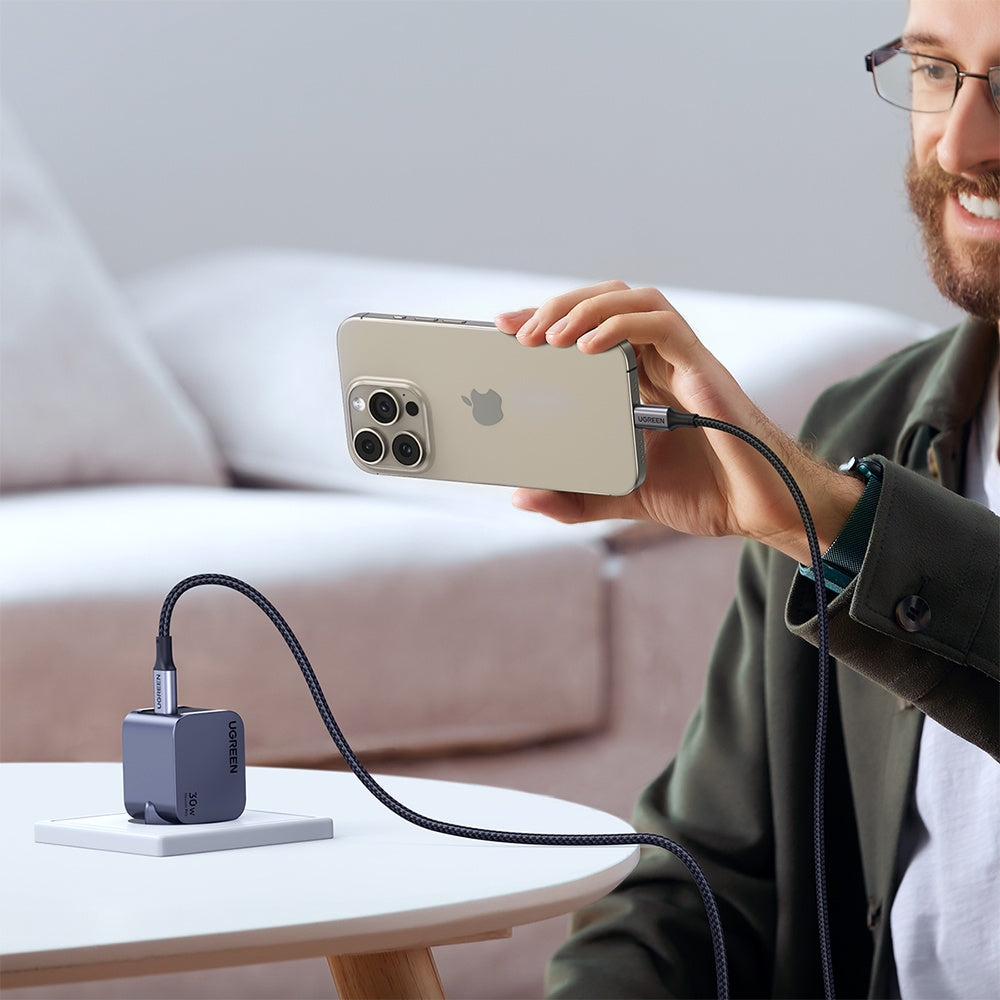 Incarcator Ugreen Nexode Pro X703 (35006), Type-C, GaN, Fast Charging, 30W, 3A, PD3.0, QC4.0+, Gri