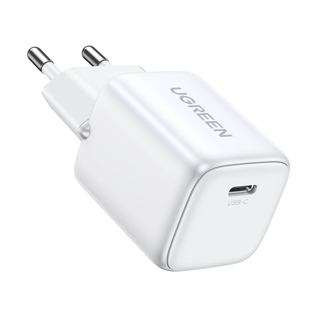 Incarcator Ugreen Nexode CD319 (15326), Fast Charging, GaN, USB-C, 30W, 3A, QC4.0, PD3.0, Alb