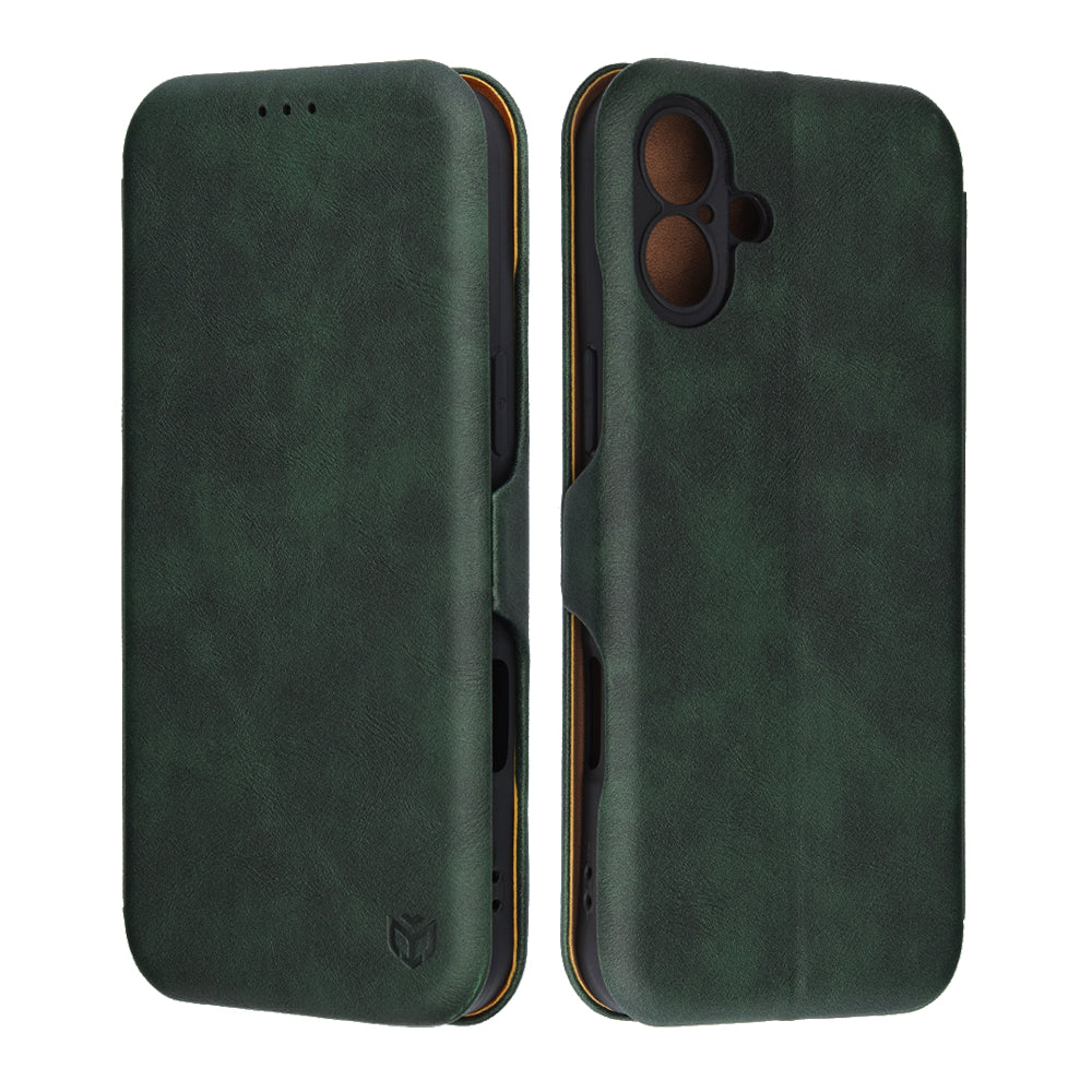 Husa de protectie Techsuit Safe Wallet Plus compatibil cu iPhone 16 Plus, Verde