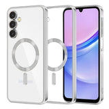 Husa de protectie Techsuit Luxury Crystal MagSafe compatibil cu Samsung Galaxy A15 4G / A15 5G, Argintiu
