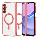 Husa de protectie Techsuit Luxury Crystal MagSafe compatibil cu Samsung Galaxy A15 4G / A15 5G, Rosu