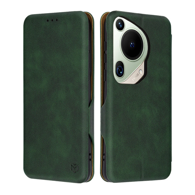 Husa de protectie Techsuit Safe Wallet Plus compatibil cu Huawei Pura 70 Ultra, Verde